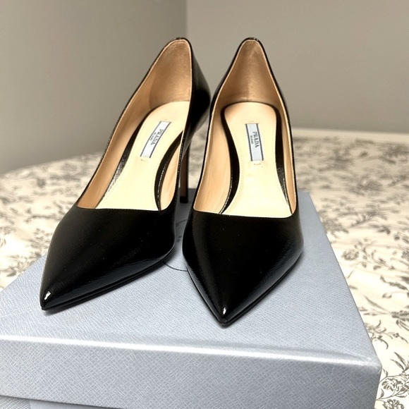 Prada calzature donna Vernice st saffiano pump 38.5 - Picture 1 of 9